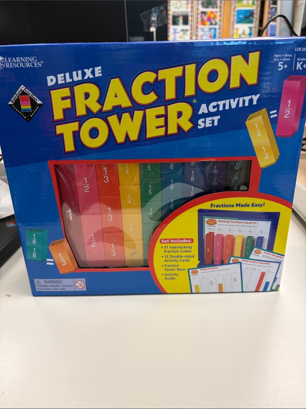 Learning Resources Deluxe Fraction Tower Activity Set - Multicolor